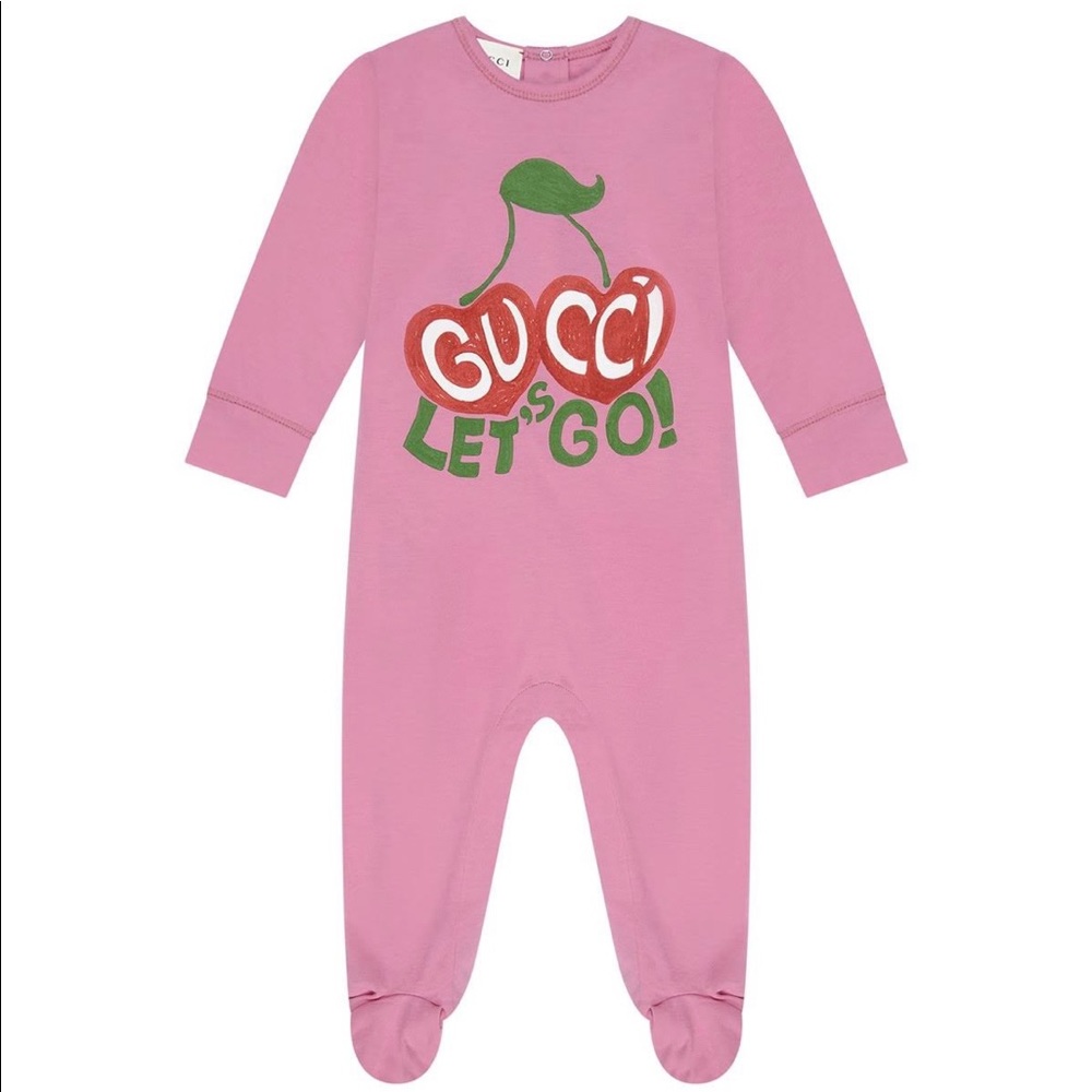 Gucci logo babygrow onesie